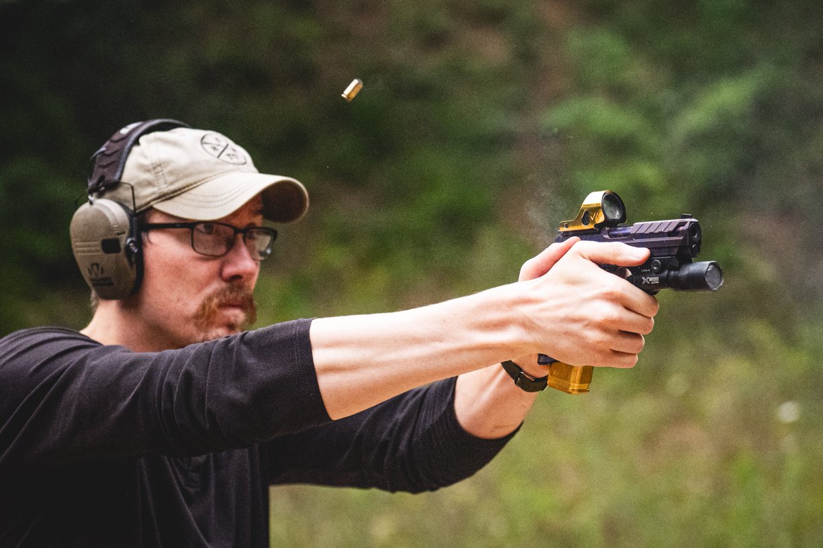 We got out to the range last week to run this <a href="/FusionFirearms/">Fusion Firearms</a> XP Pro. Something a little special, incredible finish meant the 24K Gold plated BROS and brass mag extensions found a real solid friend.
I’m not generally one for high grade, flashy, custom jobs like this but when