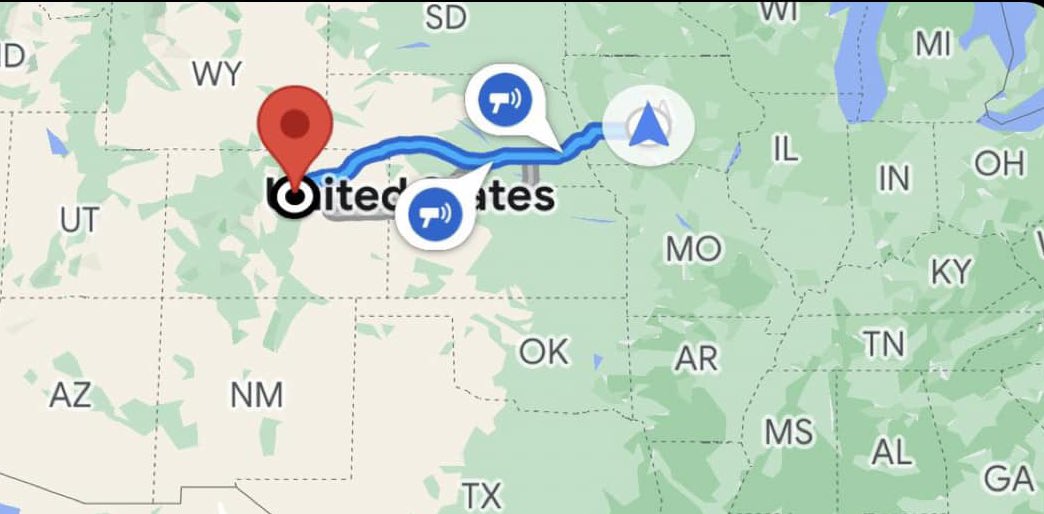 midwestern_ope's tweet photo. Midwesterners don’t measure the length of a trip in miles, they measure it in time it takes to get there. https://t.co/7OgSfy2chl