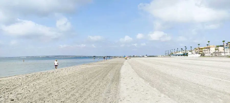 The silver sands of Playa Tamarit in Santa Pola #Spain #Travel #PhotoOfTheDay