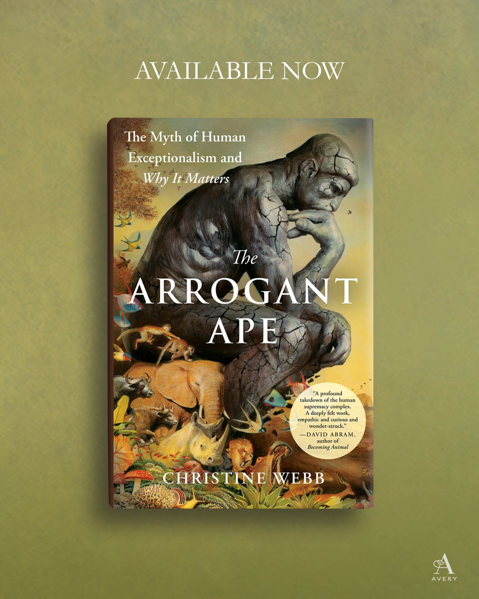 THE ARROGANT APE IS OUT TODAY!

The idea for this book began in 2019 in a seminar course I taught at Harvard. With each class discussion, it felt like my students and I were imagining and crafting a world beyond human exceptionalism. It was the world we wanted to live in. (1/3)