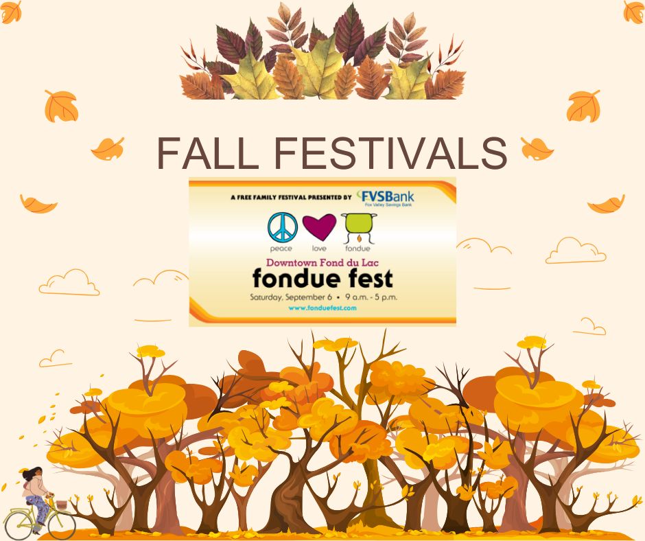 Don't forget to check out beautiful downtown Fond du Lac during Fondue Fest, this Saturday, September 6 from 9:00 a.m. - 5:00 p.m. 
bit.ly/3HwacPI