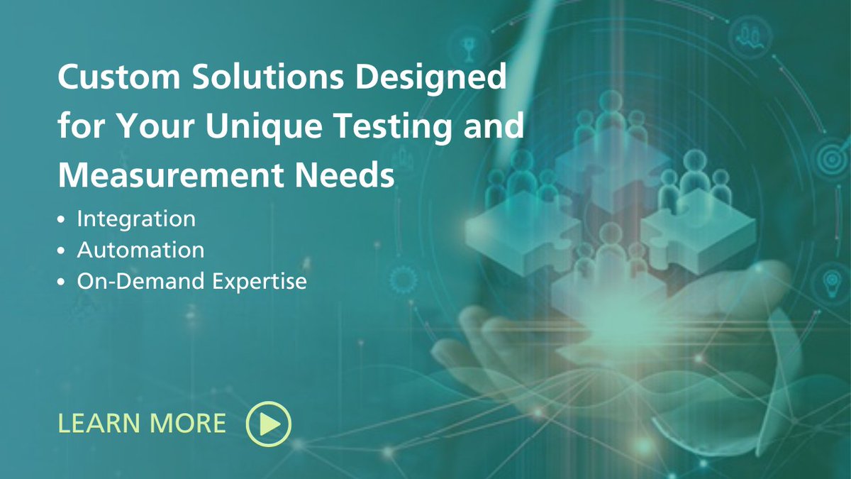 Anritsu's tweet image. With over 45 years of experience, #Anritsu’s Custom Solutions team has helped numerous companies overcome specific challenges and optimize operations. 

Learn how we can bring your test processes to a new level:  bit.ly/45bOFVD

#testandmeasurement #testsolutions