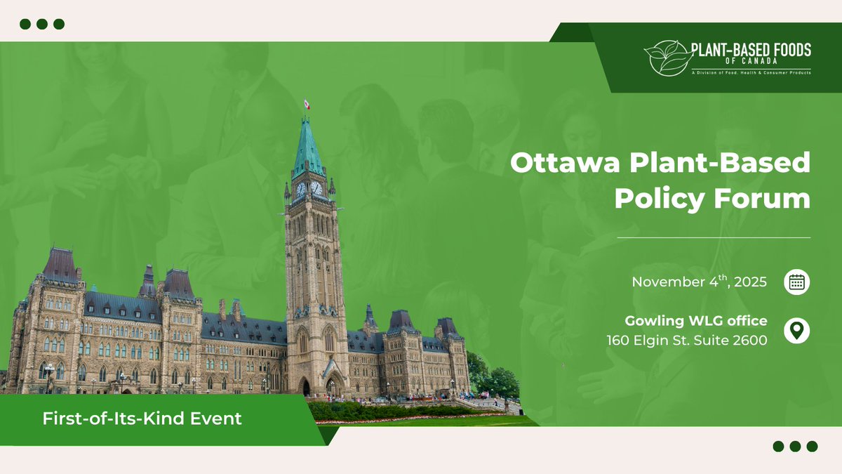 Modern regulations = stronger industry.

At PBFC, we’re working to modernize Canada’s outdated frameworks so plant-based foods can scale, innovate, and compete.

Join the conversation at the PBFC Ottawa Policy Forum on November 4, 2025.

Don’t miss out! Register now
