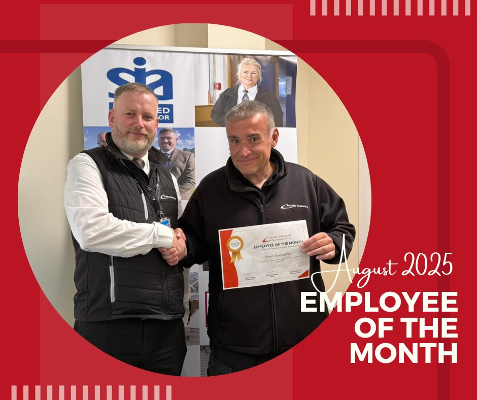 SecuritySCOT's tweet image. Congratulations to our August Employee of the Month, Rosen Gospodinov🙌