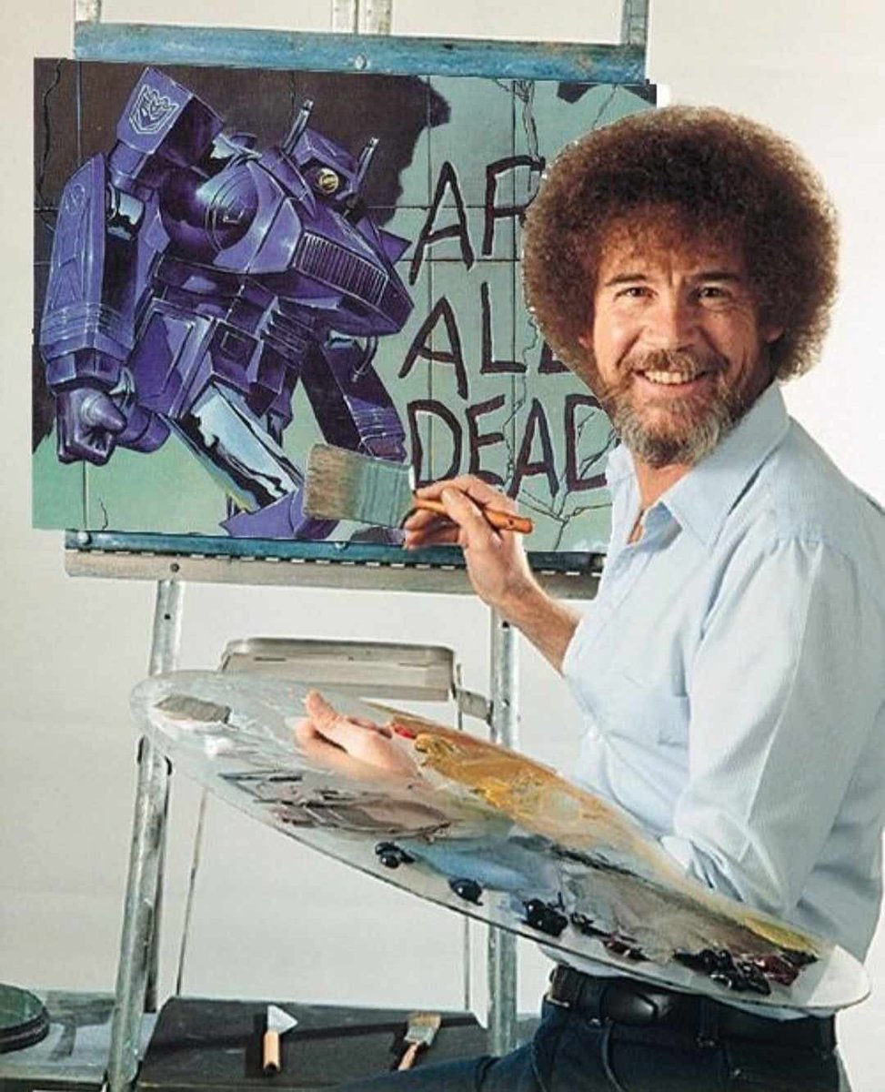 Caltainty's tweet photo. Bob Ross draws shockwave https://t.co/Zrin04RWNX