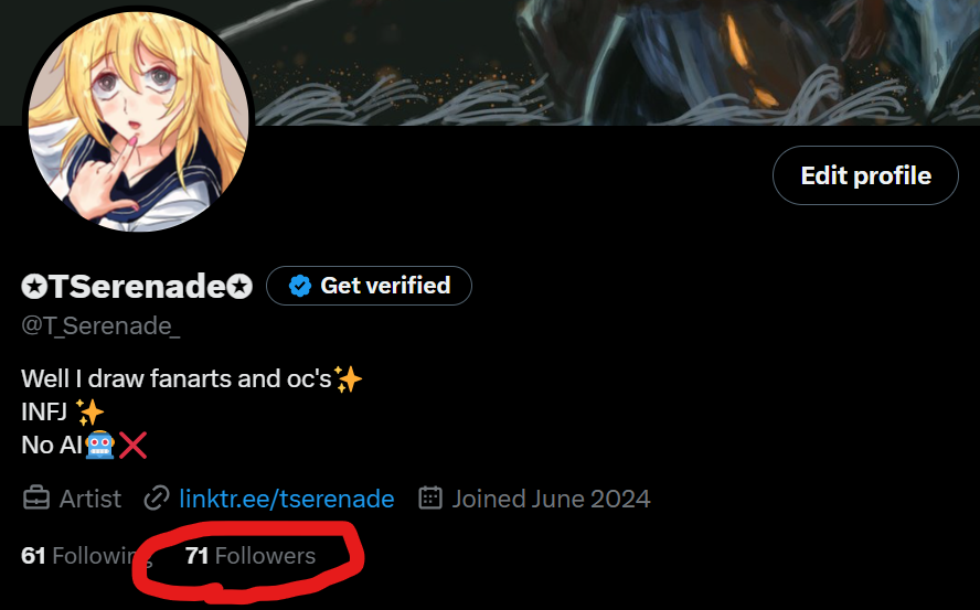 So close to 100 followers now. 
Like I said before once I reach 100 followers I will do free commission for the lucky winner.
Look for artmoots ^^
#artmoots #artmoot #smallartist #smallartists