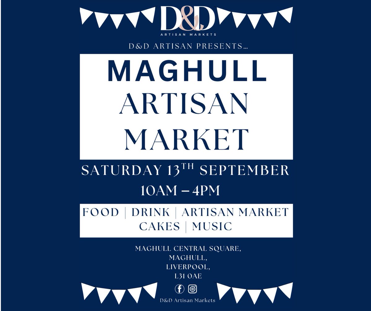 Maghull Town Council will be having a stall at the Artisan Market in September - come and say Hello👋and complete our Town Hall Rebuild Survey