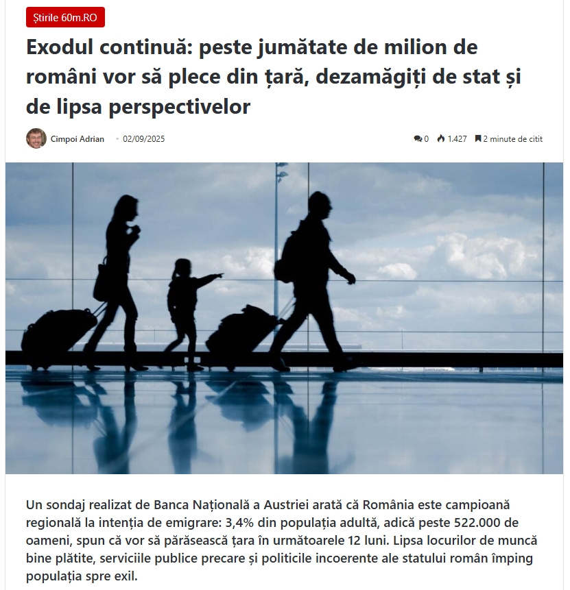 mariandidthis's tweet photo. #Romania #Emigrare #Exod #ViitorFurat #USR #PSD #PNL #UDMR #RomaniaFurata #Mafie #Coruptie #Incompetenta #NicusorDan 

USR, PSD, PNL și UDMR, cu @NicusorDanRO președinte și @Bolojan premier, sunt simbolul perfect al eșecului politic românesc. 👇 https://t.co/R1c2JaVVOF