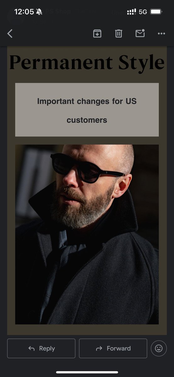 I probably would have chosen a different photo for the tariff / price hike email but I guess that’s why I’m not an influencer