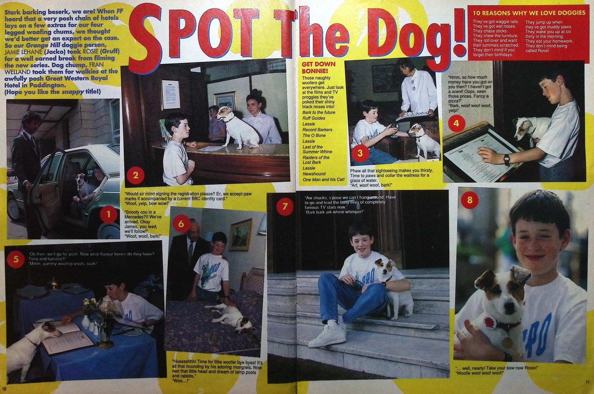 TvDidYouSee's tweet photo. #OnThisDay 12 September 1990 - FAST FORWARD
HAPPY BIRTHDAY TO US! It's the 1st birthday edition. SPOT THE DOG - #GrangeHill's Jacko takes Rosie the dog for walkies!
#DarrenDay of Clockwise's SKOOL REPORT. https://t.co/OGhGdnuxRM
