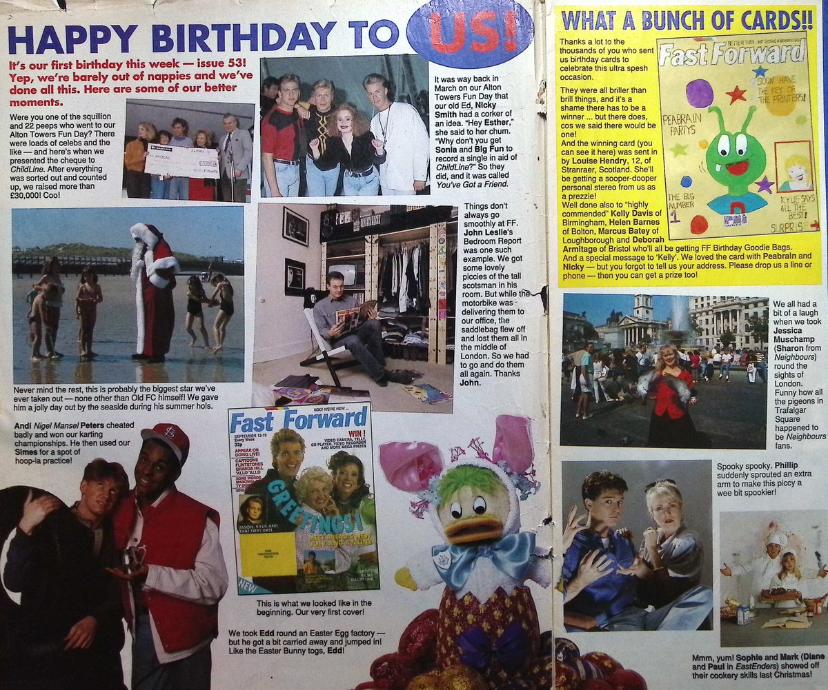 TvDidYouSee's tweet photo. #OnThisDay 12 September 1990 - FAST FORWARD
HAPPY BIRTHDAY TO US! It's the 1st birthday edition. SPOT THE DOG - #GrangeHill's Jacko takes Rosie the dog for walkies!
#DarrenDay of Clockwise's SKOOL REPORT. https://t.co/OGhGdnuxRM