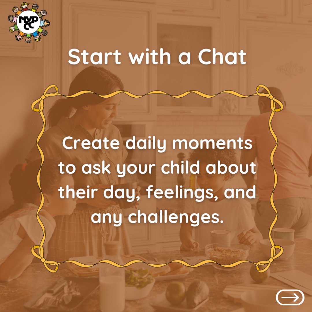 NYPCC1's tweet image. As school starts, trust through communication is key! 💬 

This #TeachableTuesday, focus on Open Communication. Daily check-ins spark honest talks about feelings. Strengthen your bond! 

#NYPCC #CaringForTheCommunity #BackToSchoolSupport #ParentingTips #TeachableTuesday
