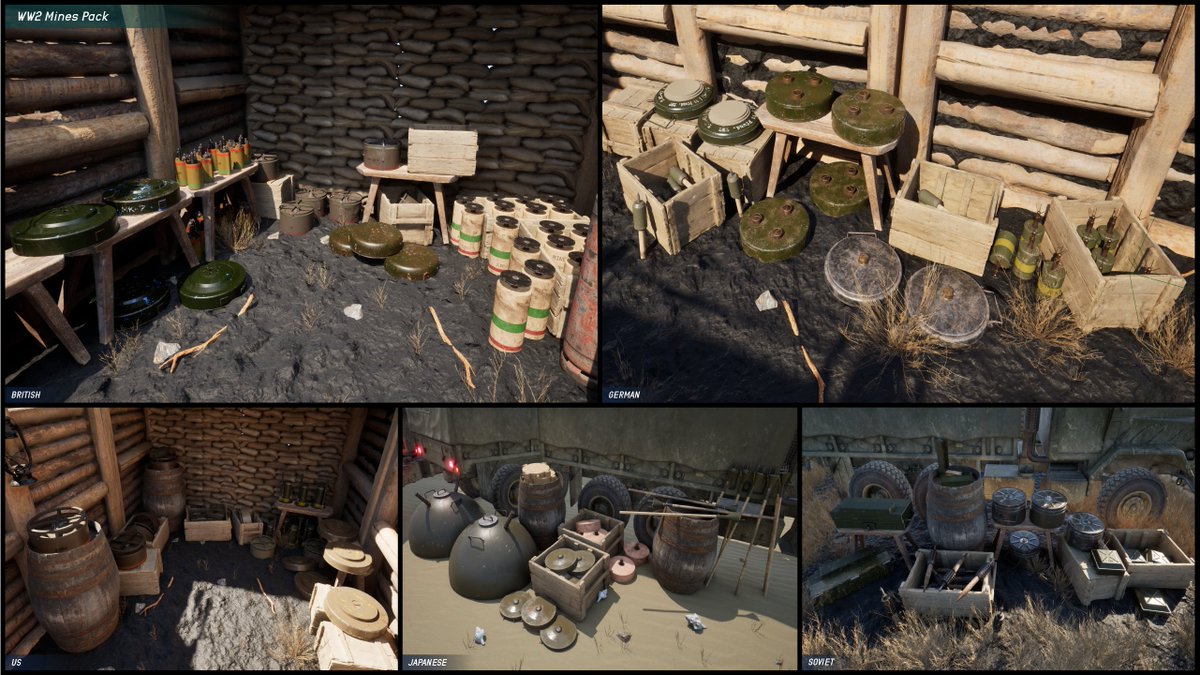 LabLeakInt's tweet image. The @fab sale is on now and our WW2 Mines Pack is 50% off! Go have a look😉
fab.com/listings/2d6f3…
#UnrealEngine #gamedev #indiedev
