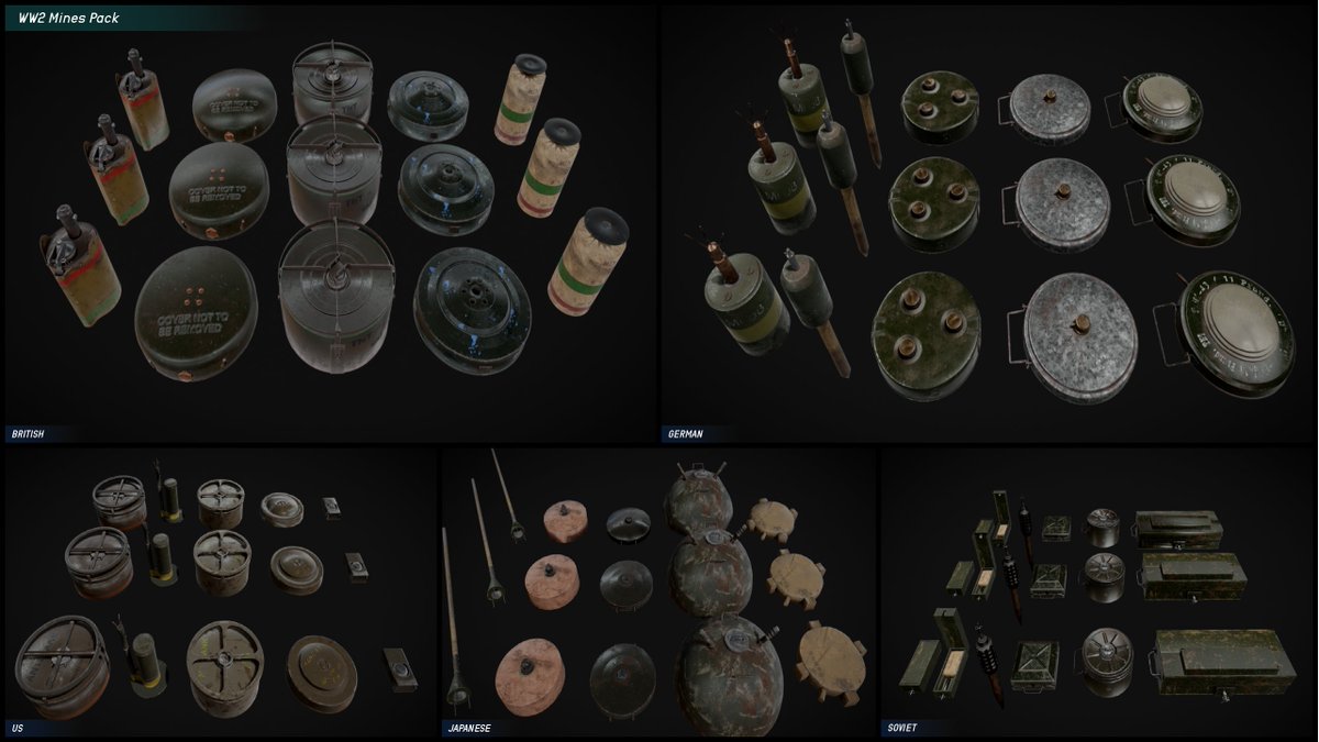 LabLeakInt's tweet image. The @fab sale is on now and our WW2 Mines Pack is 50% off! Go have a look😉
fab.com/listings/2d6f3…
#UnrealEngine #gamedev #indiedev