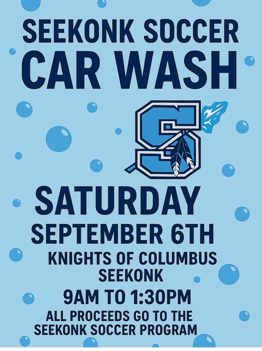 SHS Boys Soccer Car Wash Sat. 9/6 from 9-1:30 @ Knights of Columbus