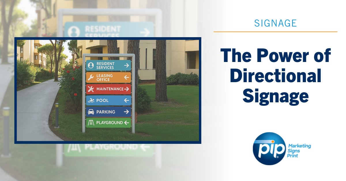 pipcorp's tweet image. Navigation should be effortless. Discover how directional signage improves flow, supports customer expectations and creates a polished, professional experience from entry to exit. &amp;gt; bit.ly/4mFAVsd

#PIP #DirectionalSignage
