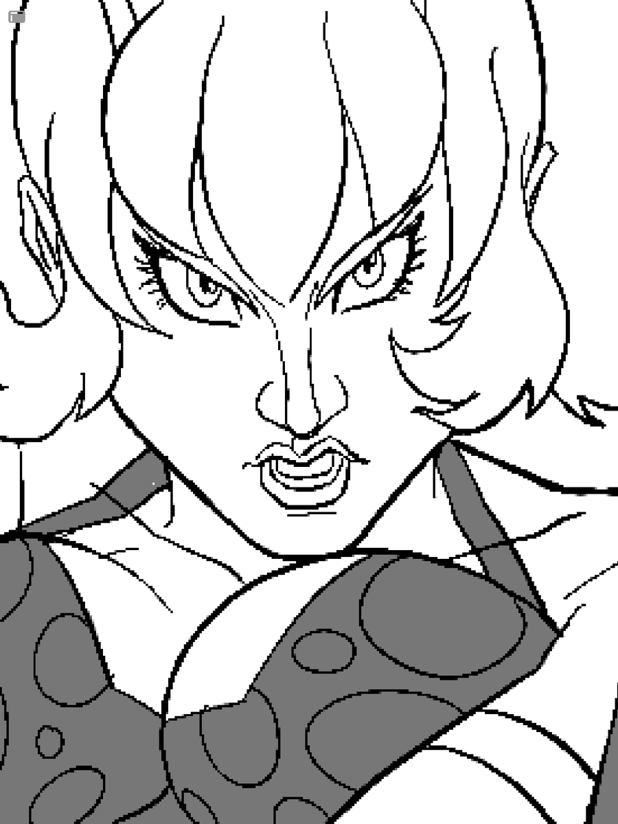 The Go Nagai madness continues.

#illustration #digitalart #drawing #WIP #procreate