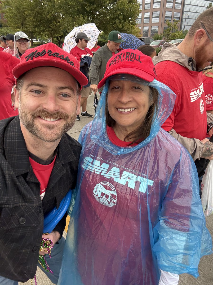 George4NE's tweet photo. Labor Day was full of celebrating working people, showing steadfast support for our unions, and standing up for regular folks over billionaires!
Rain or shine, standing up for everyday Nebraskans is always a great time.
#thankaunion ✊ https://t.co/0dooTmcvel