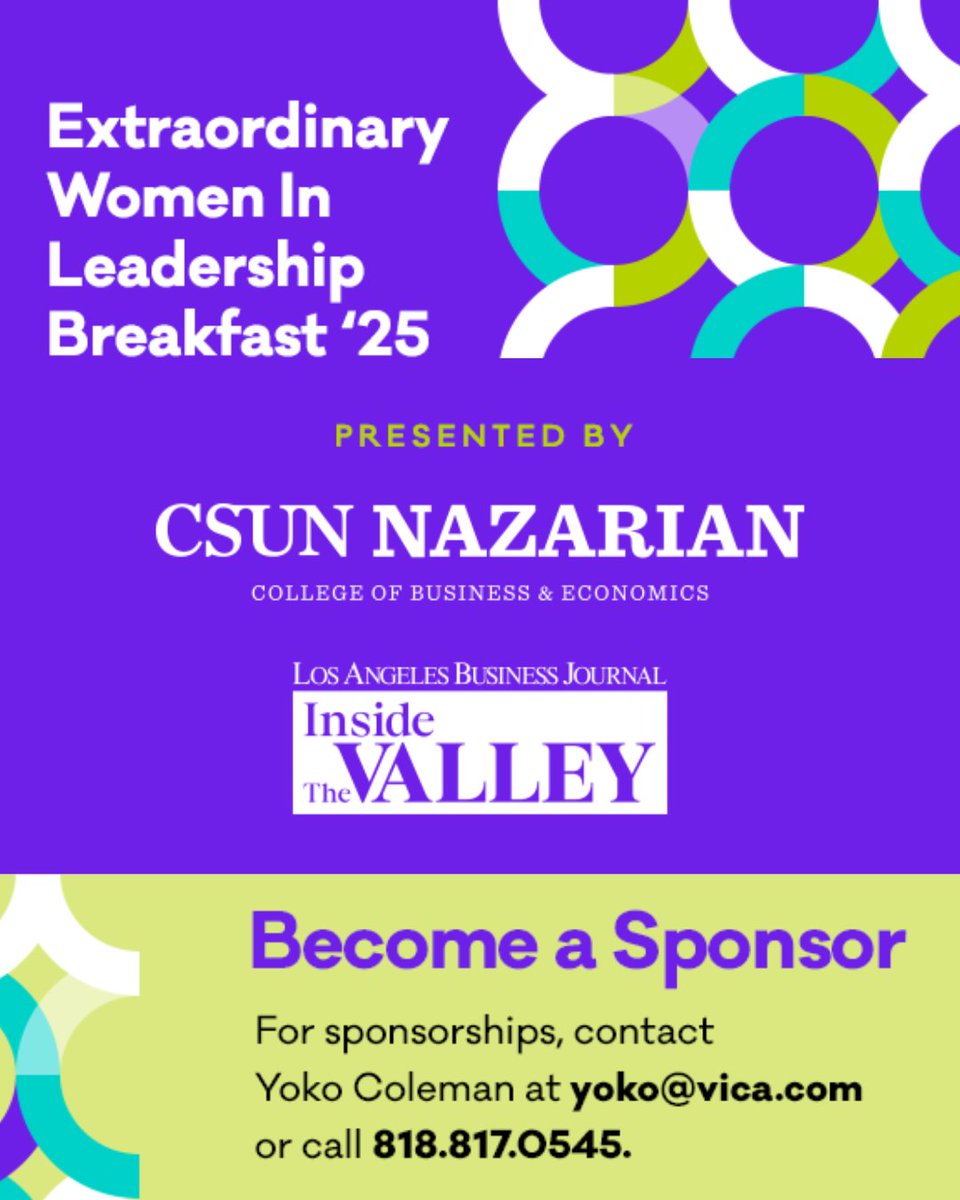 Celebrate the female leaders shaping Los Angeles’ future at VICA’s Extraordinary Women in Leadership Breakfast on September 12, 2025. This event brings together accomplished professionals, executives, and public officials. Secure your seat today at bit.ly/3Vizsfl