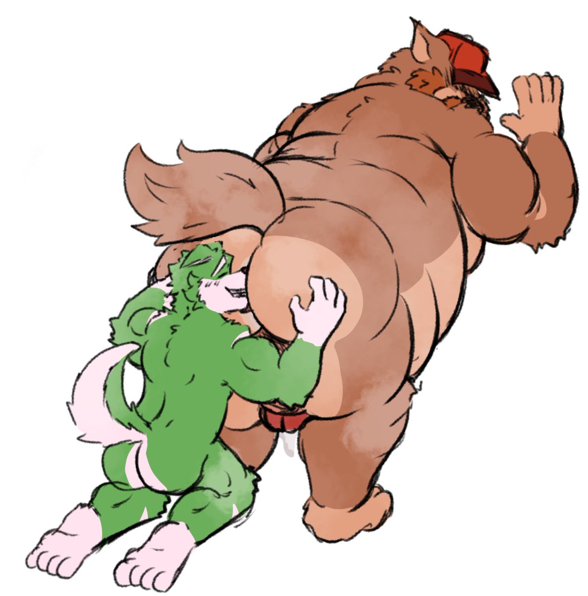 Hungry and gluttonous wolf 

#furry #furrynsfw #chubbyart