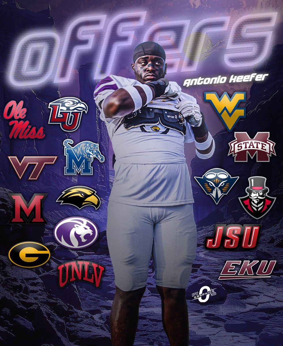 Parker Titus (@ptgraphics0) on Twitter photo Offers on the table for 2027 OT Antonio Keefer (<a href="/AAKeefer/">Antonio Keefer ✞</a>).
The 6’5 300 OT from Memphis, TN was an UA OL MVP in Nashville this past summer. Keefer is attracting major attention from programs around the country. Offers on the table for 2027 OT Antonio Keefer (<a href="/AAKeefer/">Antonio Keefer ✞</a>).
The 6’5 300 OT from Memphis, TN was an UA OL MVP in Nashville this past summer. Keefer is attracting major attention from programs around the country.