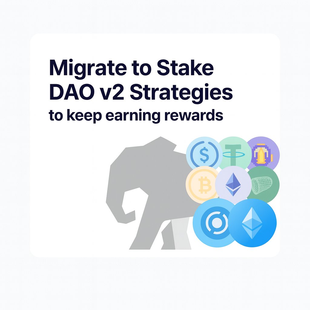 Migration to Staking V2 is live.

All Stake DAO Onlyboost Boosted <a href="/CurveFinance/">Curve Finance</a> vaults on mainnet have officially moved to Staking V2.

Thread with details below: