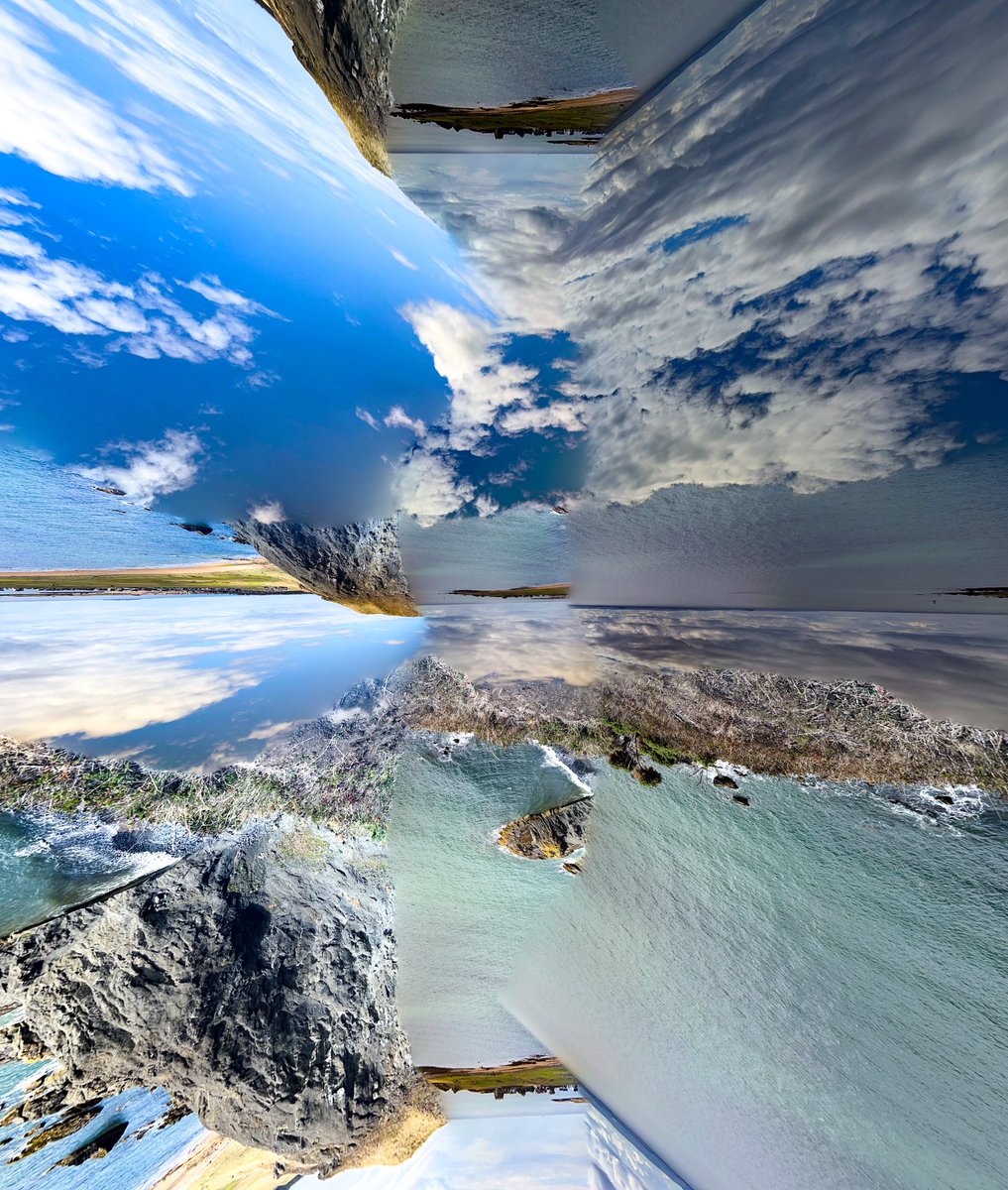 My gimbal went rogue on a panorama.