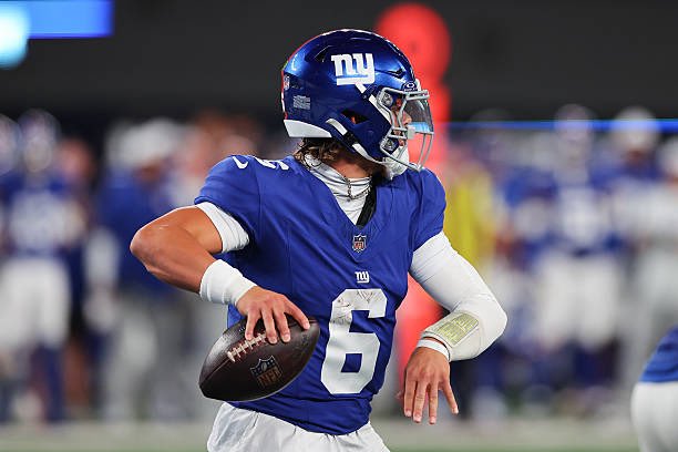 Giants’ Week 1 depth chart lists Jaxson Dart as Russell Wilson’s backup, QB2.