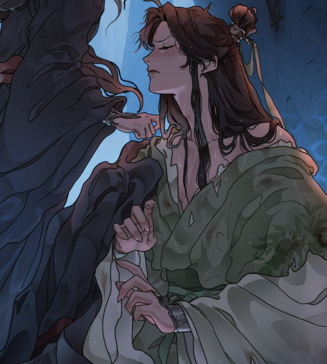 one of my favourite svsss things™ is the fact that shen qingqiu is canonically seductive without even realising it... like please just look at him he's a natural born temptress