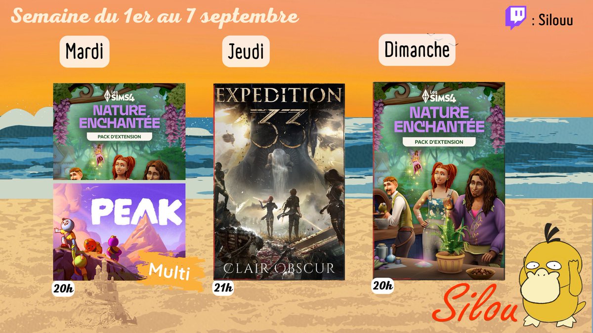 _Canard_Fou's tweet photo. I'm back from Scotland ! 
Ce soir on va sur Peak avec Axelle après courte session Sims &amp; blabla.
Jeudi on se fait Simon et dimanche on re-chill sur Les Sims 4 🙂
J'ai mis 20h dimanche mais peut-être que dans un élan de folie je lancerai le live avant ? On est des fifous ici. https://t.co/uM1OYH7jHA