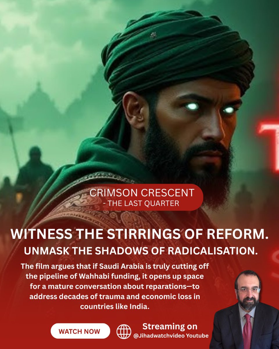 mayankjain100's tweet photo. 🔥 20 years of investigation https://t.co/wyEM4OyDXa
🌍 Film Now Streaming at America’s @jihadwatchRS
🎥 Crimson Crescent – The Last Quarter exposes the ideology behind terror.
Full film 🔗 https://t.co/VaOuTBp5ze
#CrimsonCrescent #TheLastQuarter #JihadWatch #MustWatch https://t.co/2XlbHIIpxv