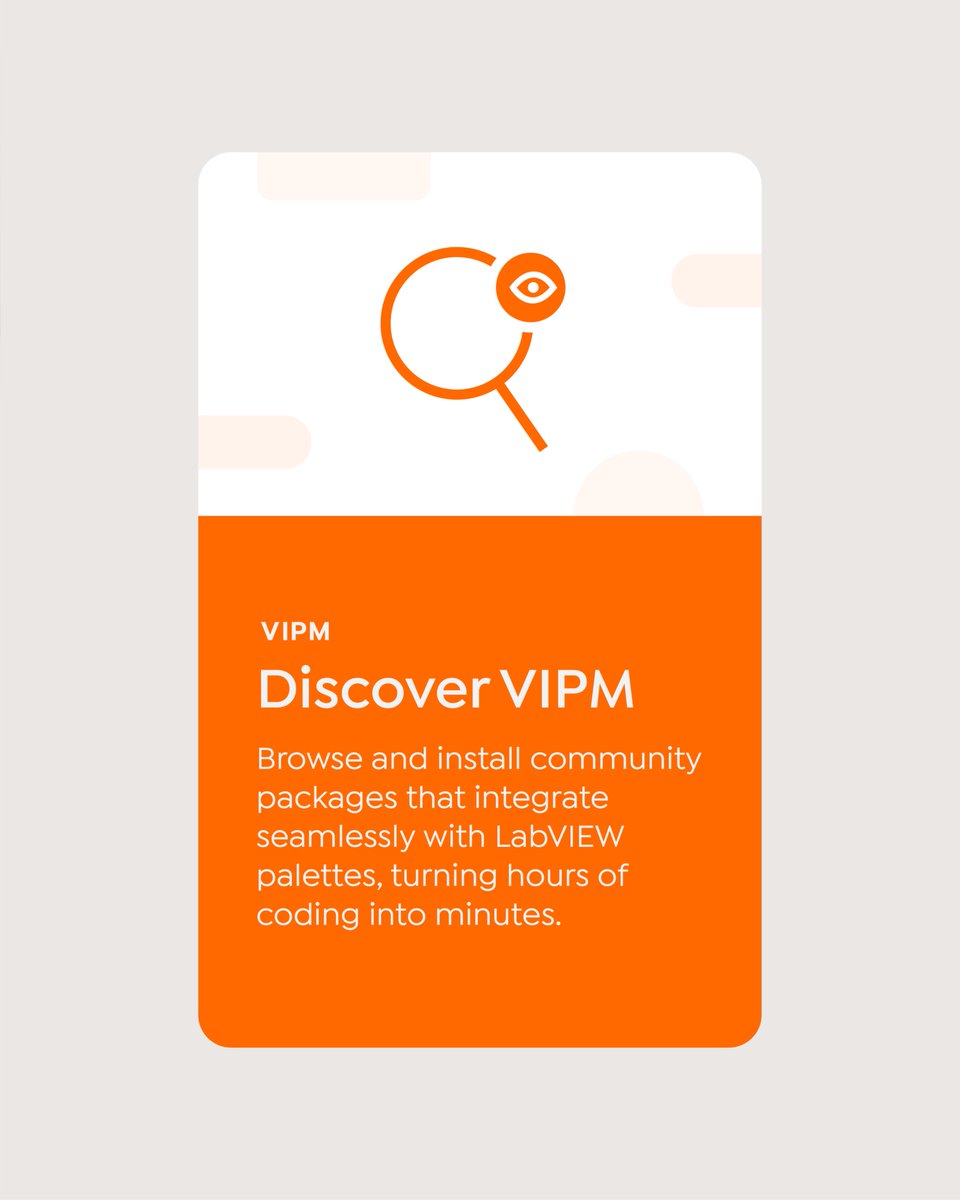 jkisoftware's tweet image. Get Started with VIPM!

Accelerate your #LabVIEW development with VIPM - the Package Manager for LabVIEW. Where thousands of developers and companies share 4000+ LabVIEW packages to streamline workflows and manage code reuse and tools.

vipm.io