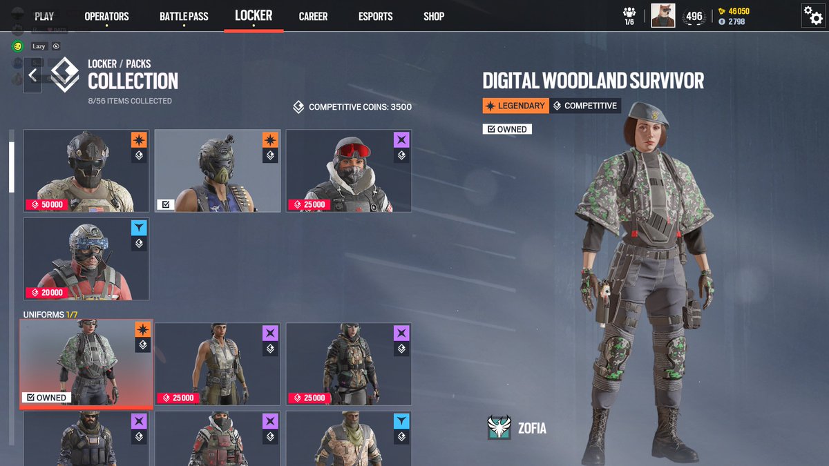 just got the best siege cup uniform from a pack lfg