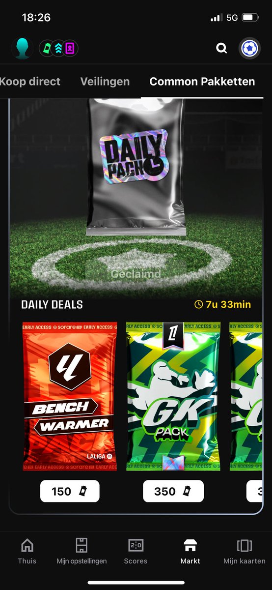 Marco_033_'s tweet photo. @soraresupport @Sorare Mistake in the pricing? The benchwarmers packs should cost 50 right? https://t.co/KpOWuP0Gj2