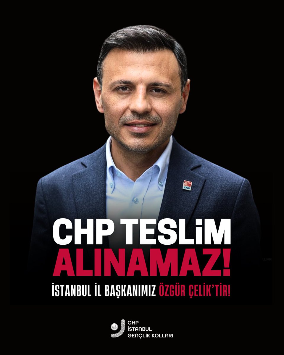 Cumhuriyet Halk Partisi halktır, halkın evidir, baba ocağıdır. Teslim alınamaz!!!  

İstanbul İl başkanımız 
Özgür Çelik 'tir!

<a href="/ozgurcelikchp/">Özgür Çelik</a>