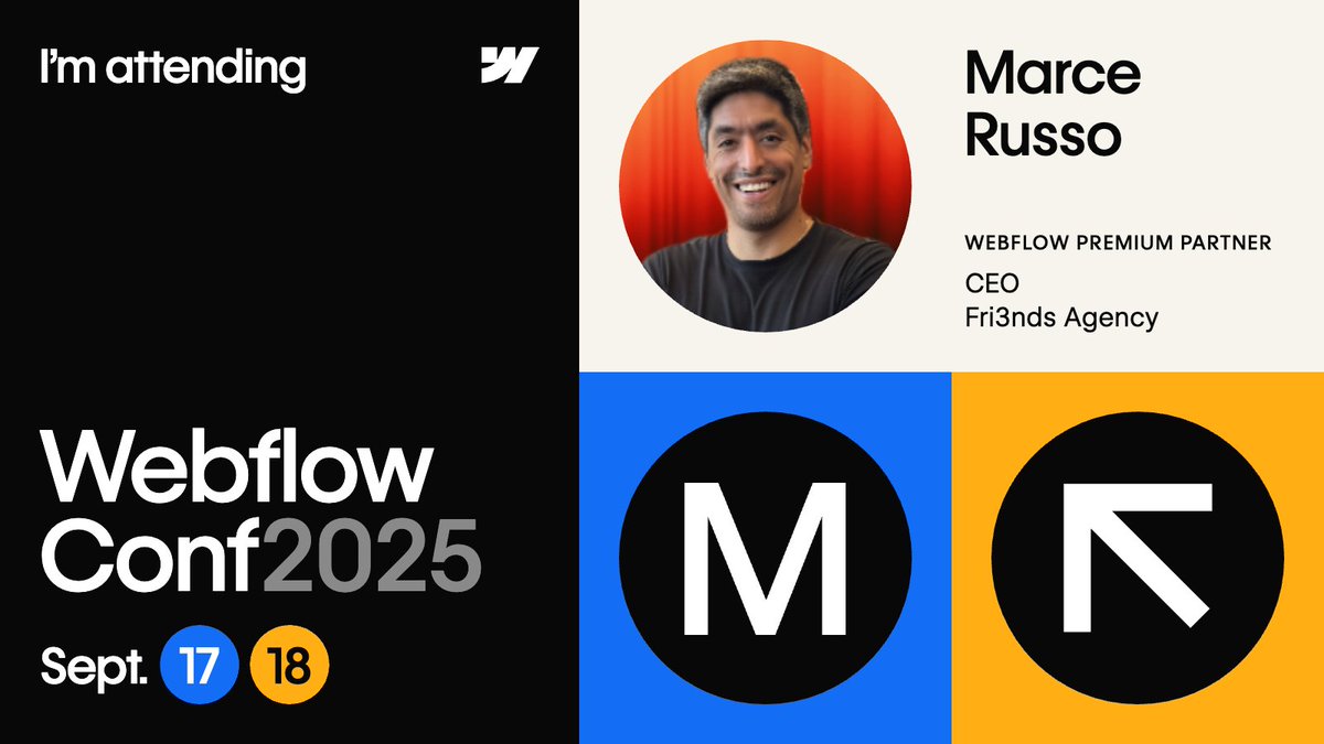I’ve just booked my ticket to #WebflowConf NYC 2025. #YearFour

I used to see this as last minute, now I feel its "all in flow"– like <a href="/josecaballer/">Jose Caballer</a> likes to say.

From that first San Francisco gathering in 2022 to last year’s rather brilliant London experience, <a href="/webflow/">Webflow</a>  Conf has