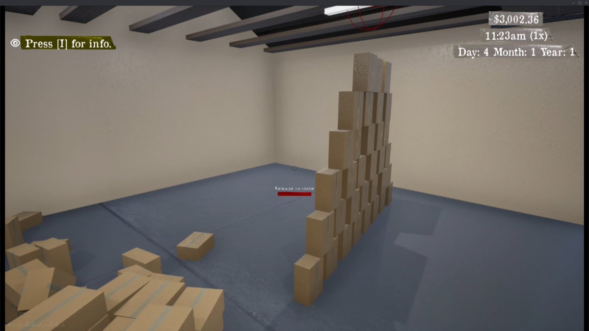 Chris_W_2k5's tweet photo. Fixing old bugs and adding new ones, come by, say hi and lurk to the tunes
https://t.co/JAlN4PIm1f
#FulfillmentCenterSimulator #ToqueEhMedia
#indiedev | #indiegamedev | #gamedev | #devstream https://t.co/CHyOv3ZXk9