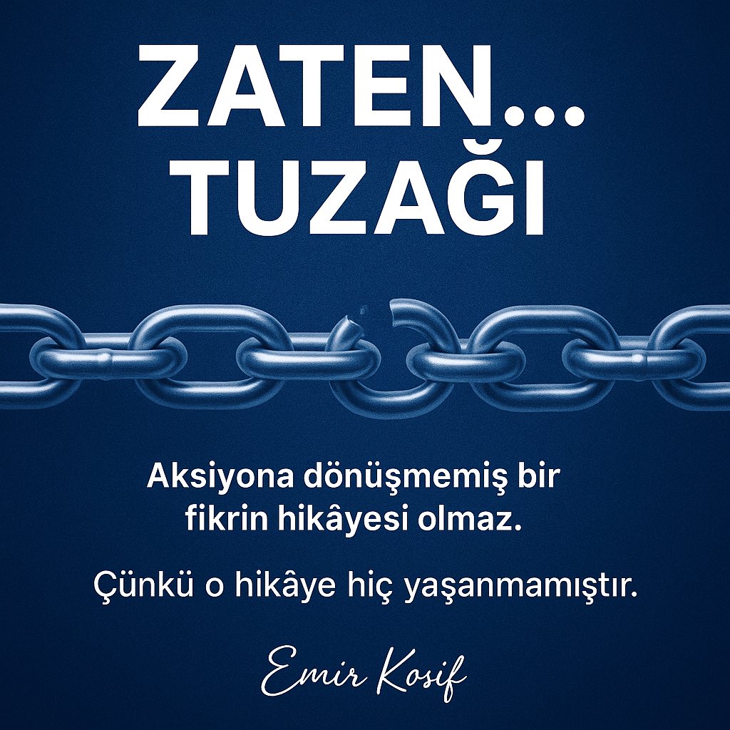 🎯 Satışın en tehlikeli tuzağı: ZATEN

“Bu ürünü istemez.”
“Bu rengi sevmez.”
“Uygun zaman değildir.”
“Ben sizi ararım demişti.”

🧠 Bunların hepsi sadece birer varsayım.
Ama siz, bu düşüncelerle hiç sormadığınız bir ‘evet’in kapısını kendi kendinize kapatıyor olabilirsiniz.

⸻