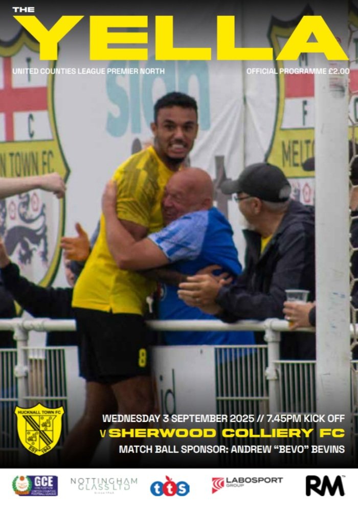 In tomorrow's <a href="/HucknallTownFc/">Hucknall Town Football Club</a> v <a href="/SCFC_08/">Sherwood Colliery FC</a> programme.

We have an interview with <a href="/lbbelgrave/">L🐝</a>, who is also in the football quiz up against <a href="/Bradwells91/">Brad Wells</a>.

We chat to <a href="/ethan_hulley/">Hulley</a> about his favourite recipe and <a href="/taylorjaine16/">Taylor Jaine</a> talks about scoring his first goal for his home town team!