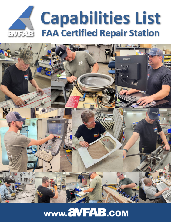 Did you know... You can download the latest edition of our FAA Certified Repair Station "Capabilities List" here: avfab.com/products/view/…