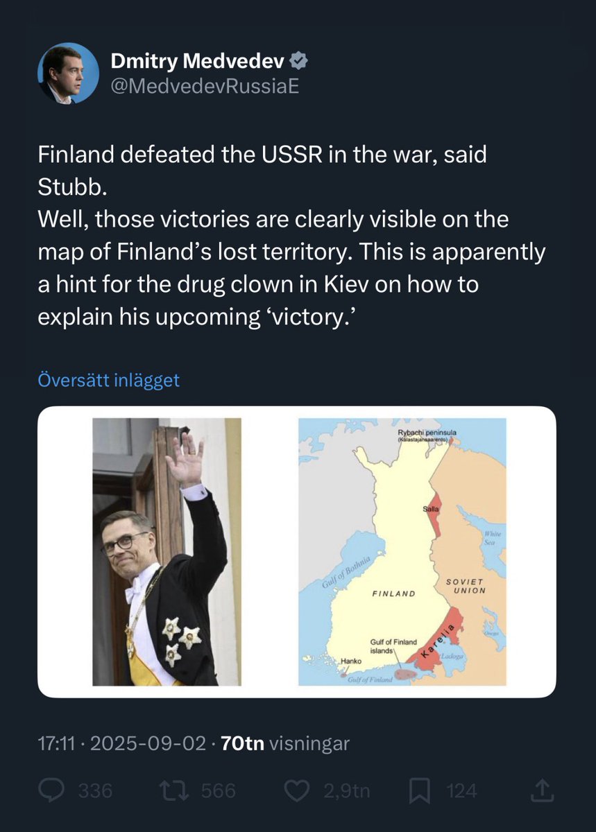 The Soviets suffered nearly six times more troop casualties than us Finns in the Winter War. I’d post this in his comments if Russia’s alcoholic-in-chief hadn’t blocked me.