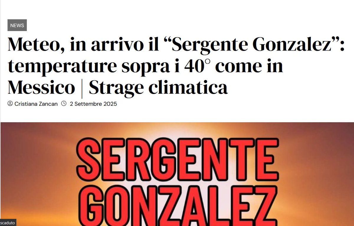 Pensavo di averle viste tutte ma ogni volta si toccano sempre nuove vette di disinformazione. Spesso chiamo quel noto sito meteo con il nome di "meteocirco" in virtu' del loro modo di fare disinformazione ma in questo caso ci troviamo dinanzi ad una vera e propria "meteocomica".