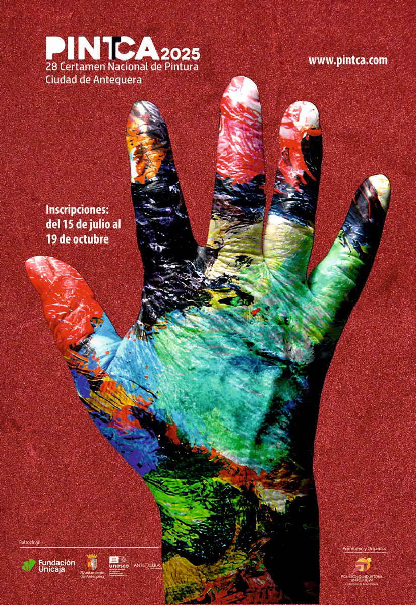 🎨🖼️ En marcha el 28 Certamen Nacional de Pintura Ciudad de Antequera 2025

Antequera se sitúa un año más en el mapa pictórico mundial

📦 Recepción de las obras: hasta 19 #octubre

📲 Más información:
antequera.es/noticias/busca…

#Antequera es #MásCiudad