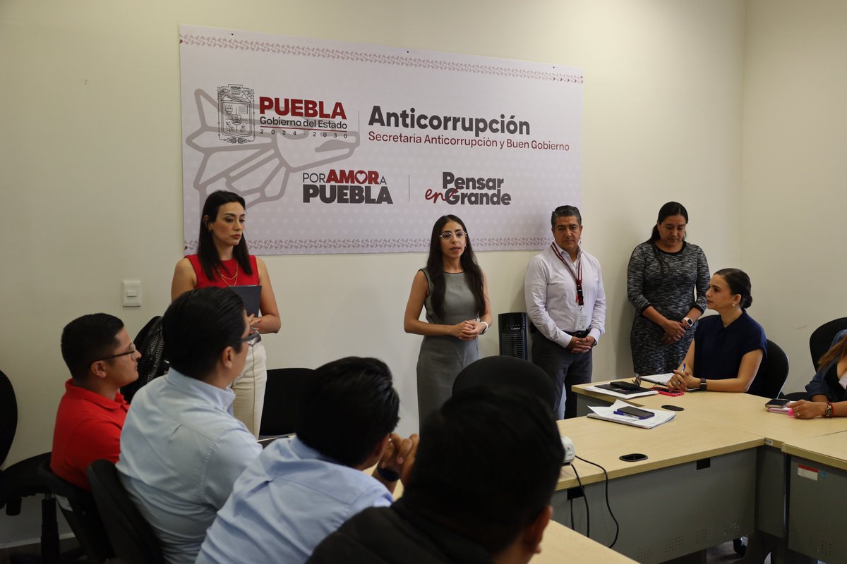 Secretaría Anticorrupción y Buen Gobierno (@buengobiernopue) on Twitter photo Acciones conjuntas para garantizar transparencia🤝
La Coordinación General de Transparencia y Apertura Institucional llevó a cabo mesas de trabajo con dependencias y entidades del <a href="/Gob_Puebla/">Gobierno de Puebla</a> para fortalecer la vinculación interinstitucional y avanzar en el cumplimiento de las Acciones conjuntas para garantizar transparencia🤝
La Coordinación General de Transparencia y Apertura Institucional llevó a cabo mesas de trabajo con dependencias y entidades del <a href="/Gob_Puebla/">Gobierno de Puebla</a> para fortalecer la vinculación interinstitucional y avanzar en el cumplimiento de las
