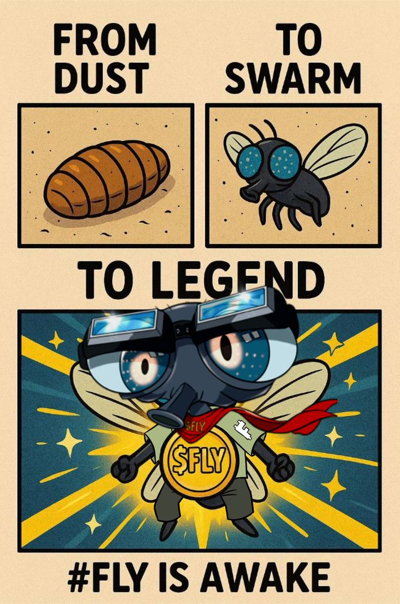 Imagine ignoring the meme that started with dust LP → now eyeing Binance. That’s $FLY. <a href="/SolanaFly/">FLY</a>