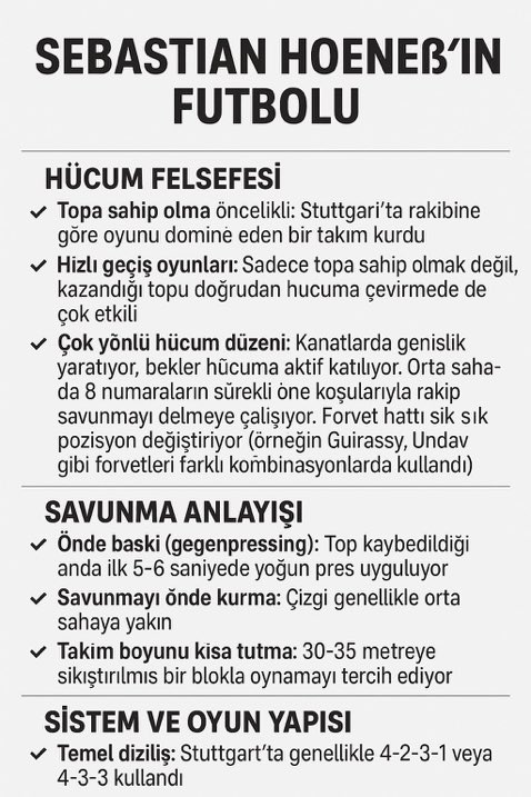 Dikkatimi çeken Hoeness’in futbol felsefesi oldu. Tam istediğimiz gibi. 

#HoenessFenere