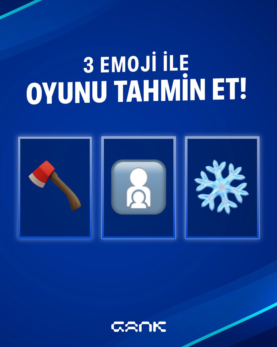 🎮 3 EMOJİ İLE OYUNU TAHMİN ET!

Cevabını yorumlara bırak, yeteneklerini göster! 👇

#GANK #GameYourWay #EmojiChallenge