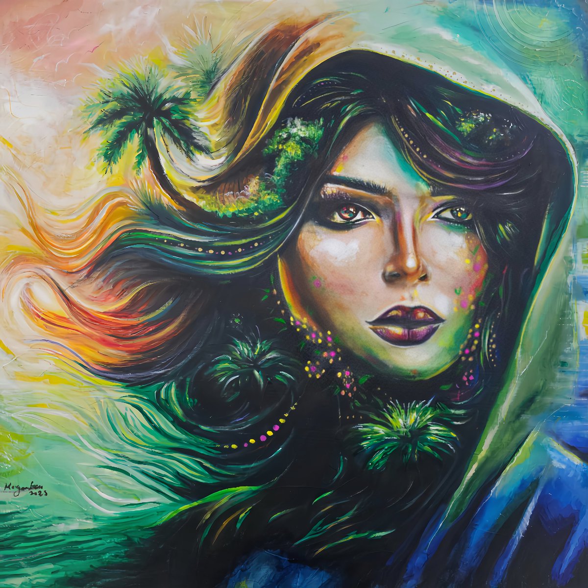 مازلتُ أنظرُ للآفــاقِ مُزهرةً
لأنكِ النورُ ياغيثاً من النِّعَمِ 
☘️🩷