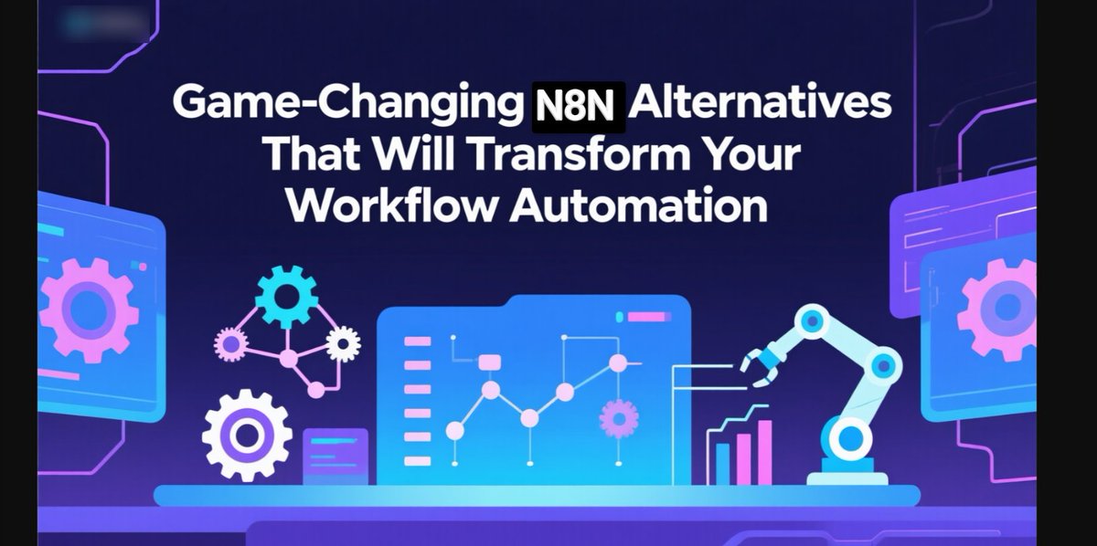 TWEETPRESSS's tweet image. 13 Game-Changing n8n Alternatives That Will Transform Your Workflow Automation in 2025
softtechhub.us/2025/09/02/n8n…

#n8nAlternatives #WorkflowAutomation #Tech2025 #AutomationTools #ProcessAutomation #NoCode #ProductivityApps #IntegrationPlatforms #BusinessEfficiency $CARM #TechGuide