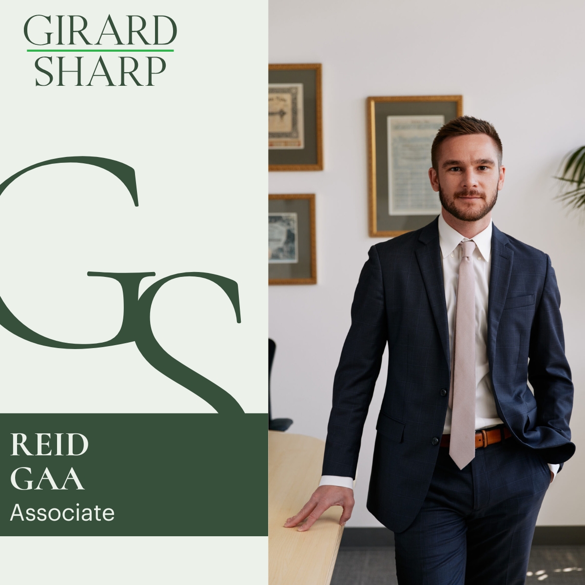 Meet Reid Gaa, focusing on complex civil litigation, consumer protection &amp; digital privacy. Northern California Super Lawyer Rising Star and National Trial Lawyers "Top 40 Under 40."

Learn more: girardsharp.com/attorney/reid-…

#LawyerSpotlight